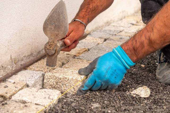 Pose de pavés traditionnels Saint-Pierre-d'Irube